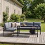 Soffgrupp 4-sits Svart / Gr� - Zingaro + Fl�ckborttagare f�r m�bler