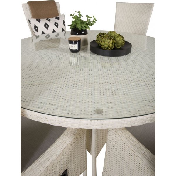 Frubol Matgrupp (ø150) - Vit - 6 Stolar Frubol Matgrupp (ø150) - Vit - 6 Stolar