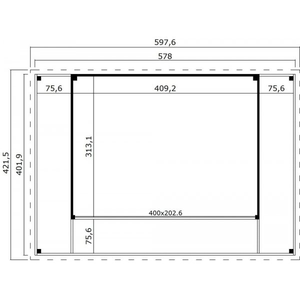 Attefallshus Katja D .V2 - 23,1 m² Attefallshus Katja D .V2 - 23,1 m²