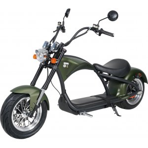 Elscooter Bge - grn 2000W + Reflekterende sele