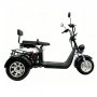 Elscooter Trehjuling 2000W Svart - Elmoped Klass 1 + Låskätting Elscooter Trehjuling 2000W Svart - Elmoped Klass 1 + Låskätting