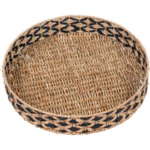 Nerja bricka - Svart/beige