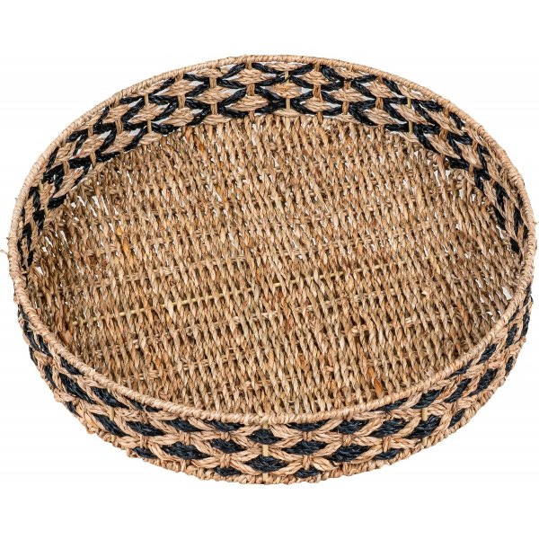 Nerja bricka - Svart/beige