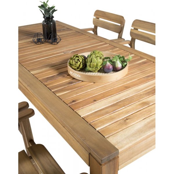 Prssebo Matgrupp (200x90) - Natur - 6 Stolar