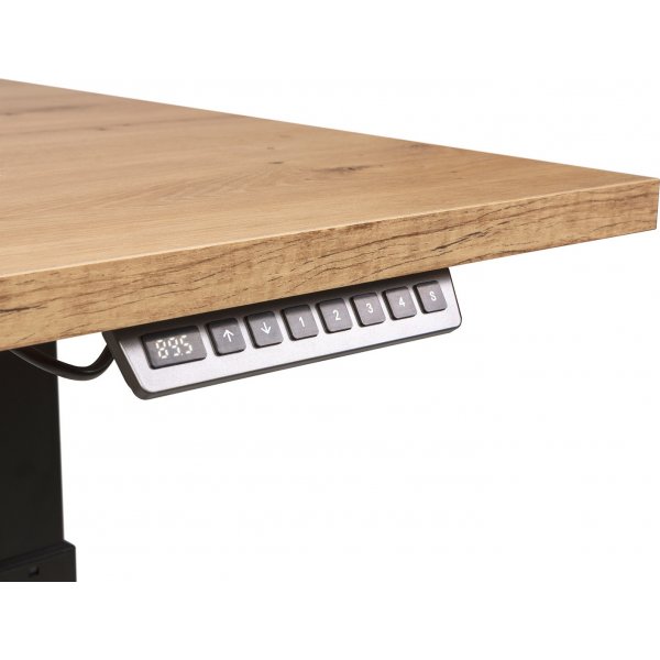Skrivbord elektriskt 160 cm bred - Ek