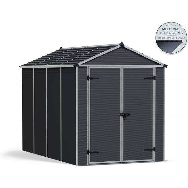 Canopia Rubicon Ultra Durable Værktøjsskur 5,6 m² - Mørkegrå Canopia Rubicon Ultra Durable Værktøjsskur 5,6 m² - Mørkegrå