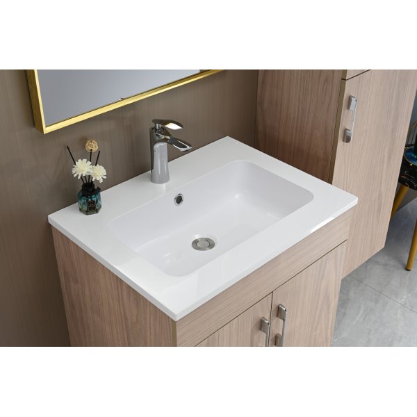 Kylpyhuonekalusteet Wood Haven - Vaalea puu + 2.00 x Kylpyhuoneen koukku Kylpyhuonekalusteet Wood Haven - Vaalea puu + 2.00 x Kylpyhuoneen koukku