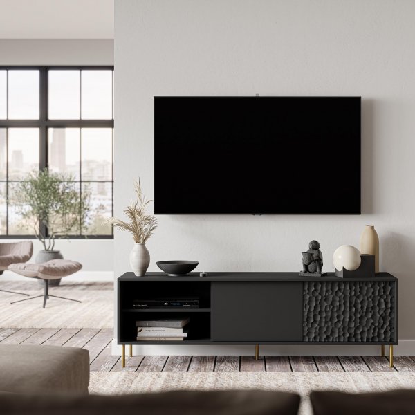 Bullet TV-b�nk - Svart/guld