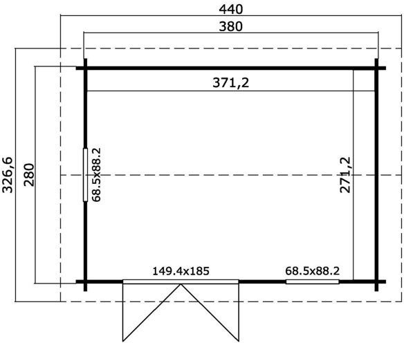 Friggebod Morris A - 10,5 m² Friggebod Morris A - 10,5 m²