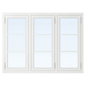 Klassisk vindue 3:luft - Træ - Malet