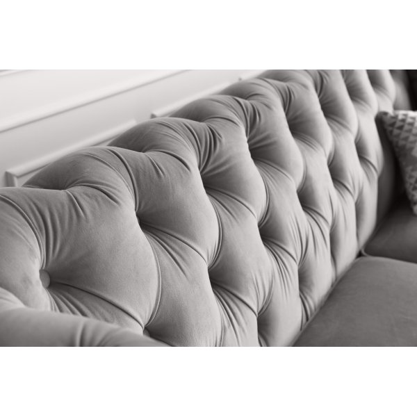Soffa 2-sits chesterfield gr� - Henry