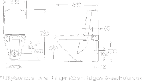 Gustavsberg 339 2/4 l, ROT, vägghängd, standardsits Gustavsberg 339 2/4 l, ROT, vägghängd, standardsits