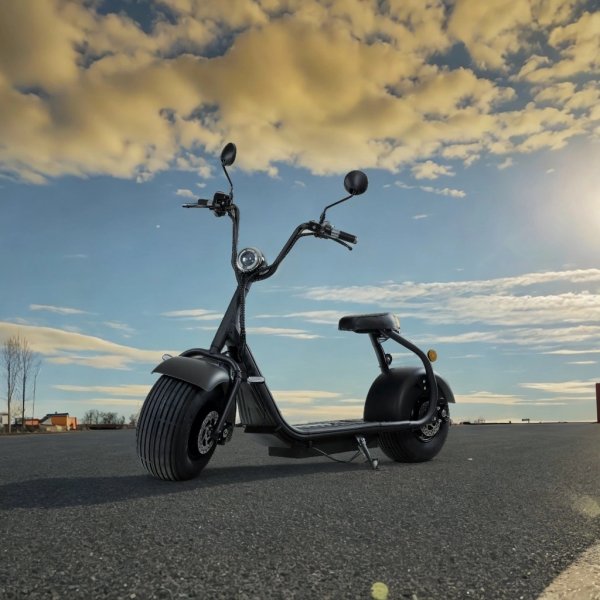Fat Scooter 2000W LG Lithium Batteri - 13 Ah | Mat Sort