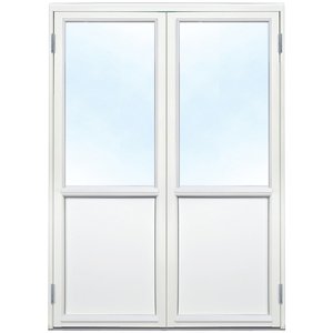 Läs mer om Parfönsterdörr - 3-glas - Trä - U-värde: 1,1 - Klarglas, Ingen utanpåliggande spröjs - Altandörrar, Ytterdörrar, Dörrar & po