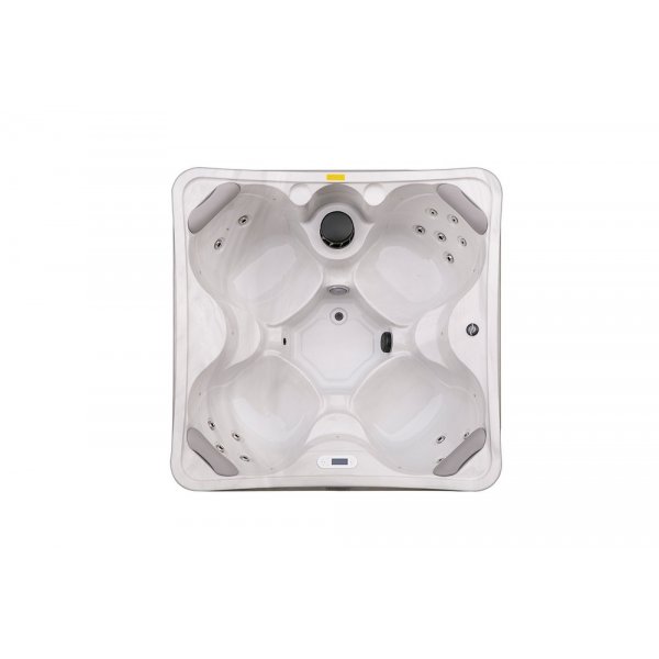 Spabad utomhus 4 personer - 180x180 cm, LED, ozonator, 16 jets