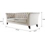 Soffa 3-sits Chesterfield beige - Milton Soffa 3-sits Chesterfield beige - Milton