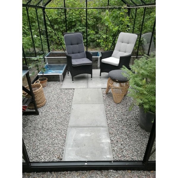 Växthus Neptunus - 9,6 m² - Aluminiumfärgat Växthus Neptunus - 9,6 m² - Aluminiumfärgat
