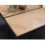 Fishbone till�ggsskiva 45 x 90 cm - Svart / Ek