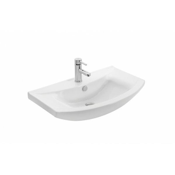 Badrumsmöbler Ritmo 65 - Smoked Oak med spegelskåp Badrumsmöbler Ritmo 65 - Smoked Oak med spegelskåp