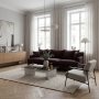Soffa Dalton 225 cm - M�rkbrun l�derimitation