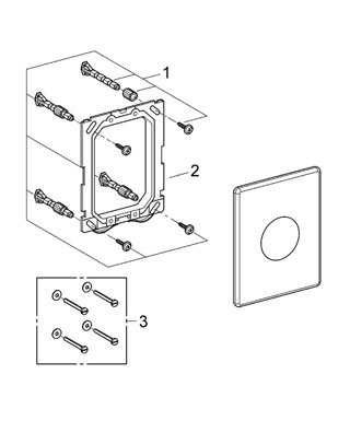 Grohe Tryckplatta Skate 38573 Grohe Tryckplatta Skate 38573