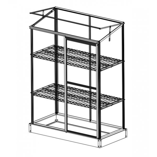 Mini-Gewächshaus Lean - 1,5 m² + Gewächshausreinigung Mini-Gewächshaus Lean - 1,5 m² + Gewächshausreinigung