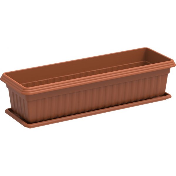 Planteringskruka med fat, Exotica 15 l