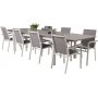 Ekens Matgrupp (224x100) - Vit/Gr - 8 Stolar