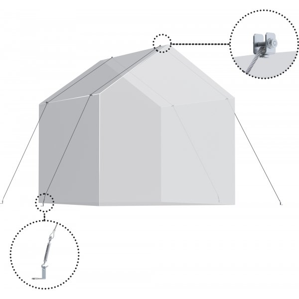Canopia förankringssats för växthus Canopia förankringssats för växthus