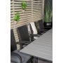 Prssebo Matgrupp (160x100) - Svart/Gr - 8 Stolar