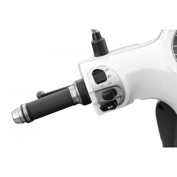 Elmoped 3000 W - Vit + Reflexsele Elmoped 3000 W - Vit + Reflexsele