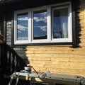 Snart färdiga ytterarbetet av fönsterbytet. 3-glasfönster PVC - Inåtgående - 3 luft - U-värde 0,96