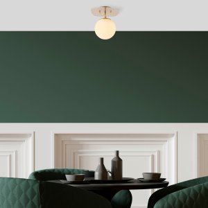 Well taklampa 11671 - Guld/vit