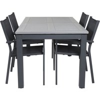 Ekenäs Matgrupp (152x90) - Svart/Grå - 4 Stolar Ekenäs Matgrupp (152x90) - Svart/Grå - 4 Stolar