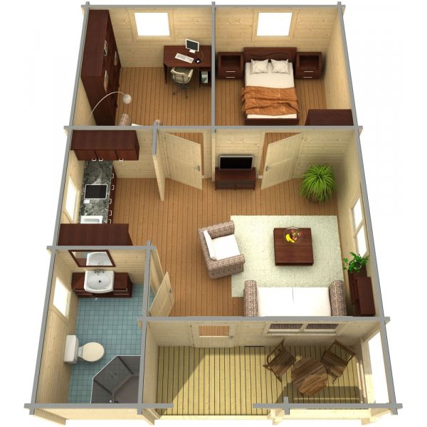 Fritidshus Gunfrid - 42,1 m² Fritidshus Gunfrid - 42,1 m²