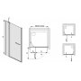 Brusedr (forlnget) Prestige III - 6 mm glas (ind og ud)