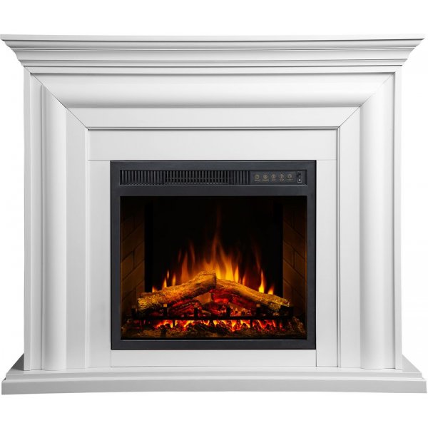 Elektrisk �ppen spis Willburn II dekorationsbrasa - Vit - kolli 1