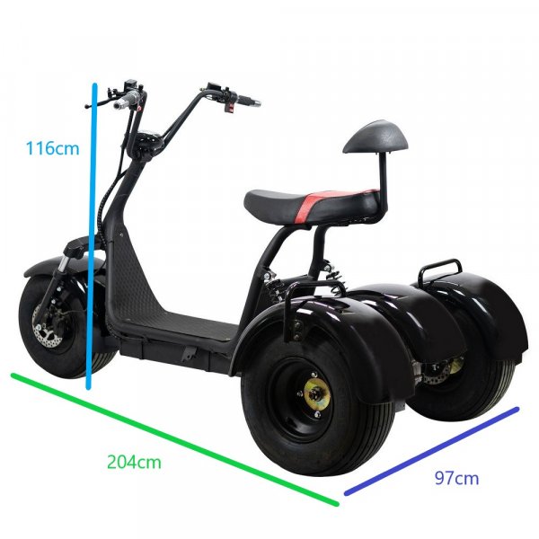 Elscooter Trehjulet - CityCoco 1200W Elscooter Trehjulet - CityCoco 1200W