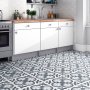 Klinker Axel Vit-Svart Matt 20x20 cm