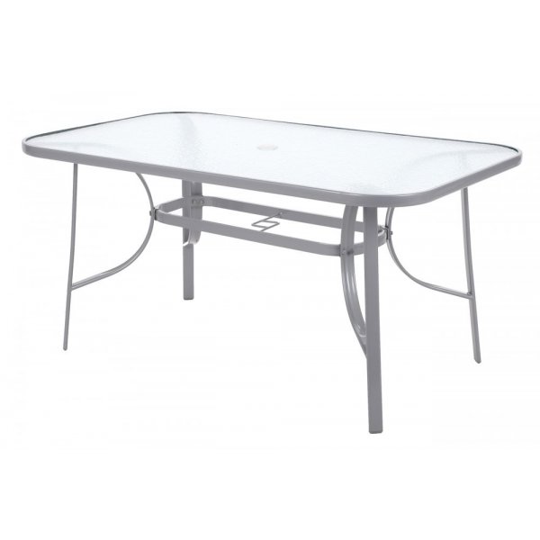 Matgrupp Sevilla brod + 6 stolar - Silver/svart Matgrupp Sevilla brod + 6 stolar - Silver/svart