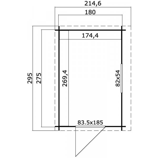 Förråd Selma - 5 m² Förråd Selma - 5 m²