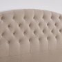 Sänggavel med knappar 160 x 125 cm beige - Capetown Sänggavel med knappar 160 x 125 cm beige - Capetown