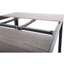 Matgrupp Capri 145 cm - silver/svart, inkl. 6 positionsstolar