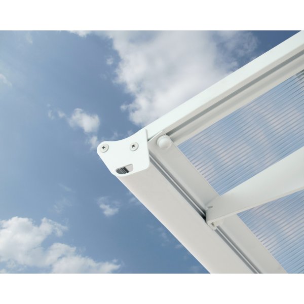 Canopia Bordeaux Entr�tak 1,4 x 4,5 - Vit/opalglas