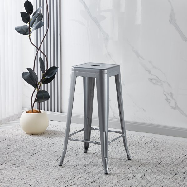 Iris barstol metall - Sitth�jd 77 cm