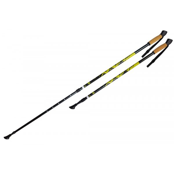 Gåstavar Nordic - Speed svart & gul Gåstavar Nordic - Speed svart & gul