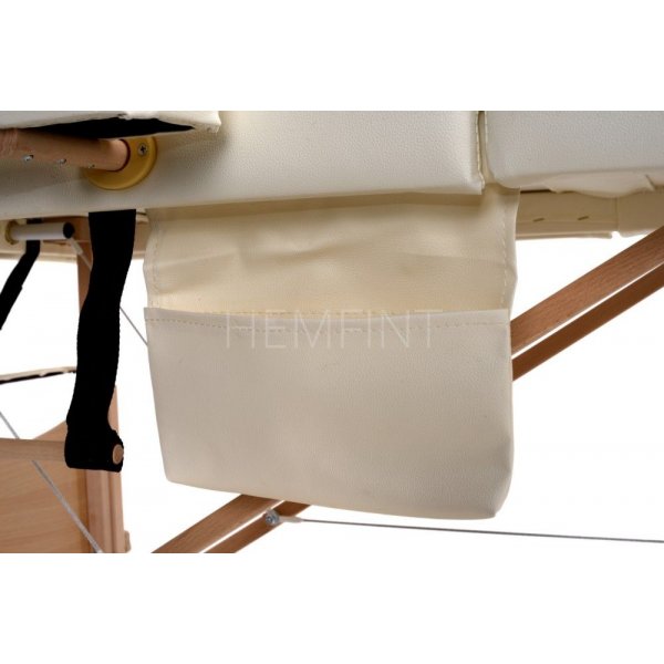 Massagebänk med träben - 4 zoner - Enfärgad Massagebänk med träben - 4 zoner - Enfärgad