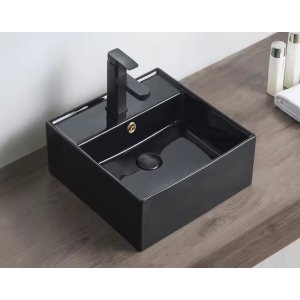 Tv�ttst�ll Matt svart 40,5x40,5x15 cm - Fjord