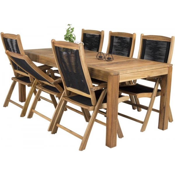 Prässebo Matgrupp (200x90) - Natur - 6 Stolar Prässebo Matgrupp (200x90) - Natur - 6 Stolar