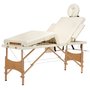 Massagebnk med trben - 4 zoner - Enfrgad